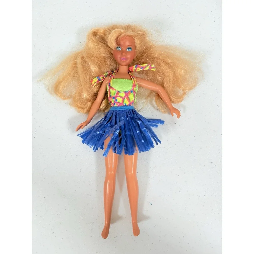 Hawaiian Fun Barbie Ken And Jazzy Summer Vintage Doll Lot Damage Read